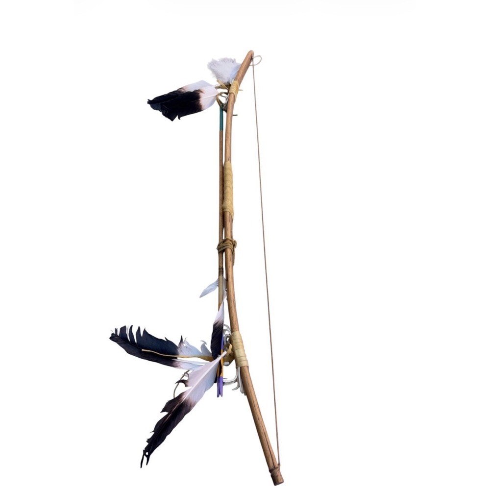 NATIVE AMERICAN STYLE BOW & ARROWS‎ DECORATIVE HAND MADE 37 INCH